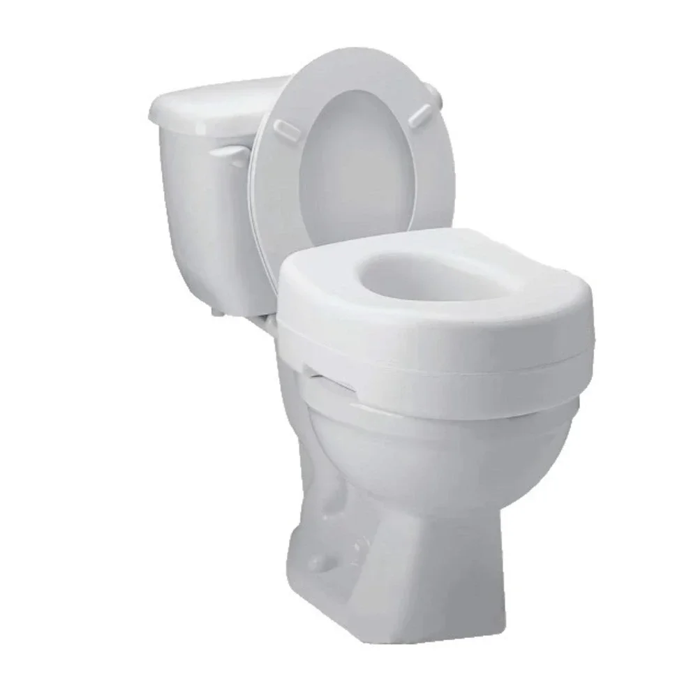 Carex White Plastic Raised Toilet‎ Seat 5-1/2